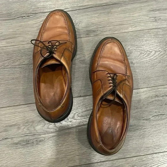 [7.5D]Allen Edmonds Wilbert Men Comfort Shoe  Brown Leather Oxford Dress Shoes. - Picture 3 of 13